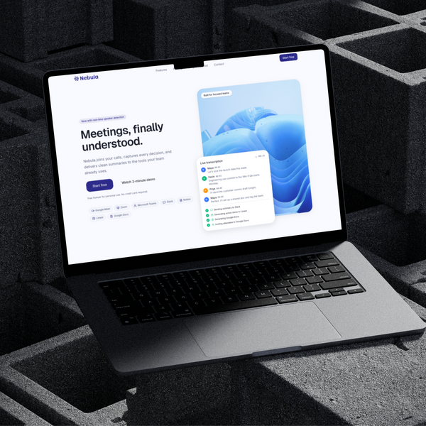 Nebula - SaaS Ready Next.js Landing Page Template