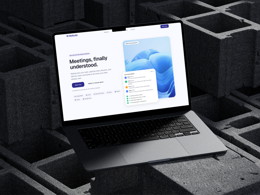 Nebula - SaaS Ready Next.js Landing Page Template